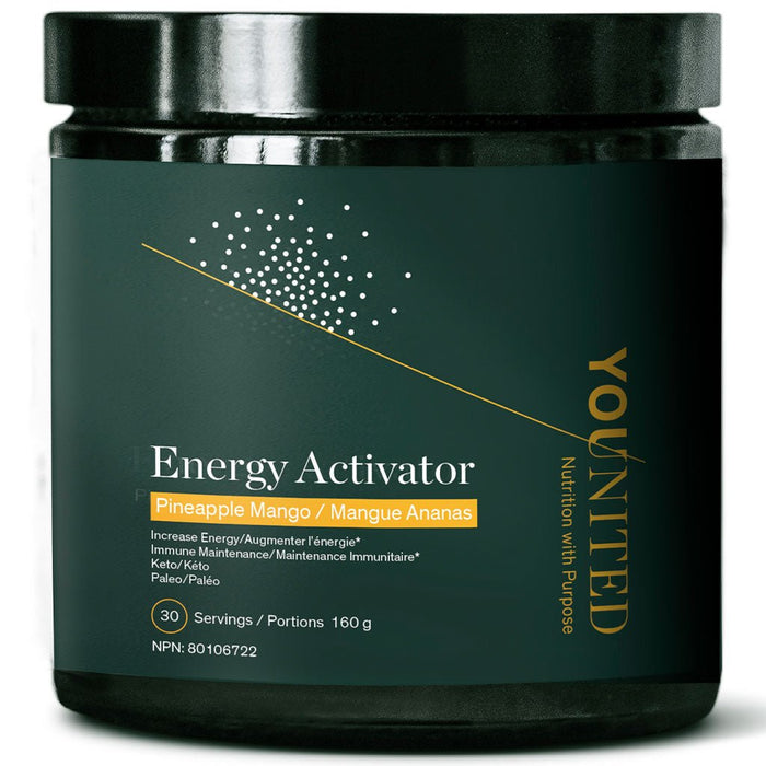 Younited Energy Activator, 30 Servings Pineapple Mango - SupplementSource.ca