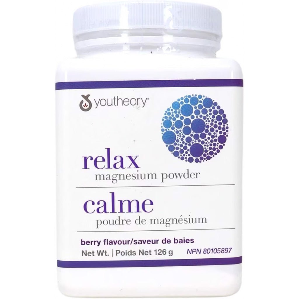 Youtheory Relax Magnesium Powder, 126g - SupplementSource.ca