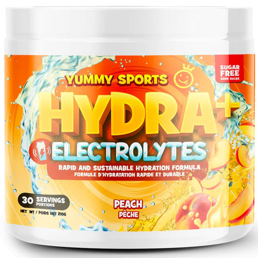 Yummy Sports Hydra + Electrolytes, 30 Servings Peach - SupplementSource.ca