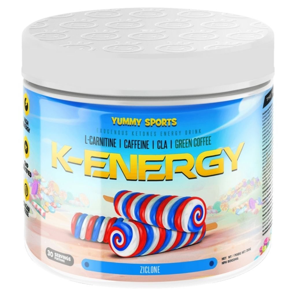 Yummy Sports K-Energy 30 Servings Ziclone - SupplementSource.ca