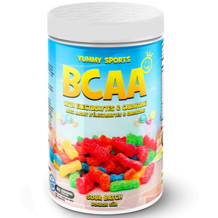 Yummy Sports BCAA + Carnitine, 40 Servings Sour Batch SupplementSource.ca