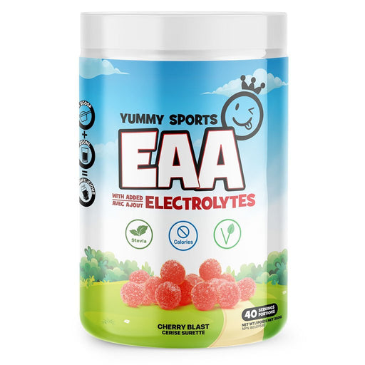 Yummy Sports EAA with Electrolytes 40 Servings Cherry Blast - SupplementSource.ca