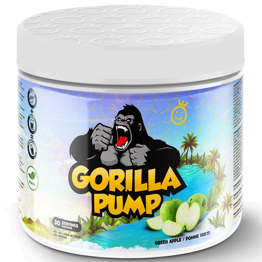 Yummy Sports Gorilla Pump 30 Servings Green Apple - SupplementSource.ca