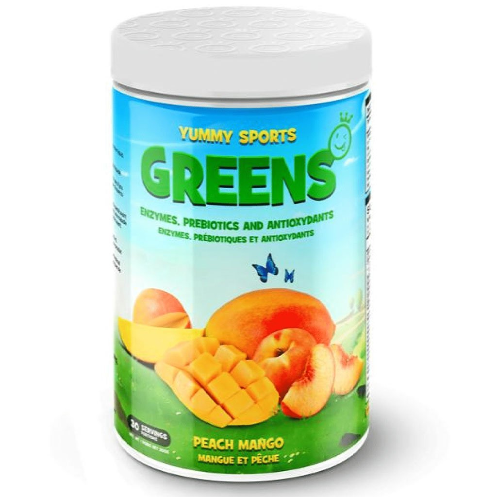 Yummy Sports GREENS, 30 Servings Peach Mango - SupplementSource.ca