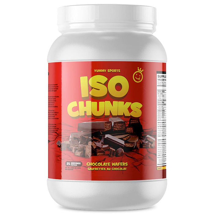 Yummy Sports ISO Chunks 25 Servings Chocolate Wafers - SupplementSource.ca