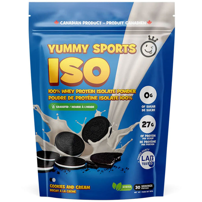 Yummy Sports ISO, 30 Servings Cookies and Cream - SupplementSource.ca