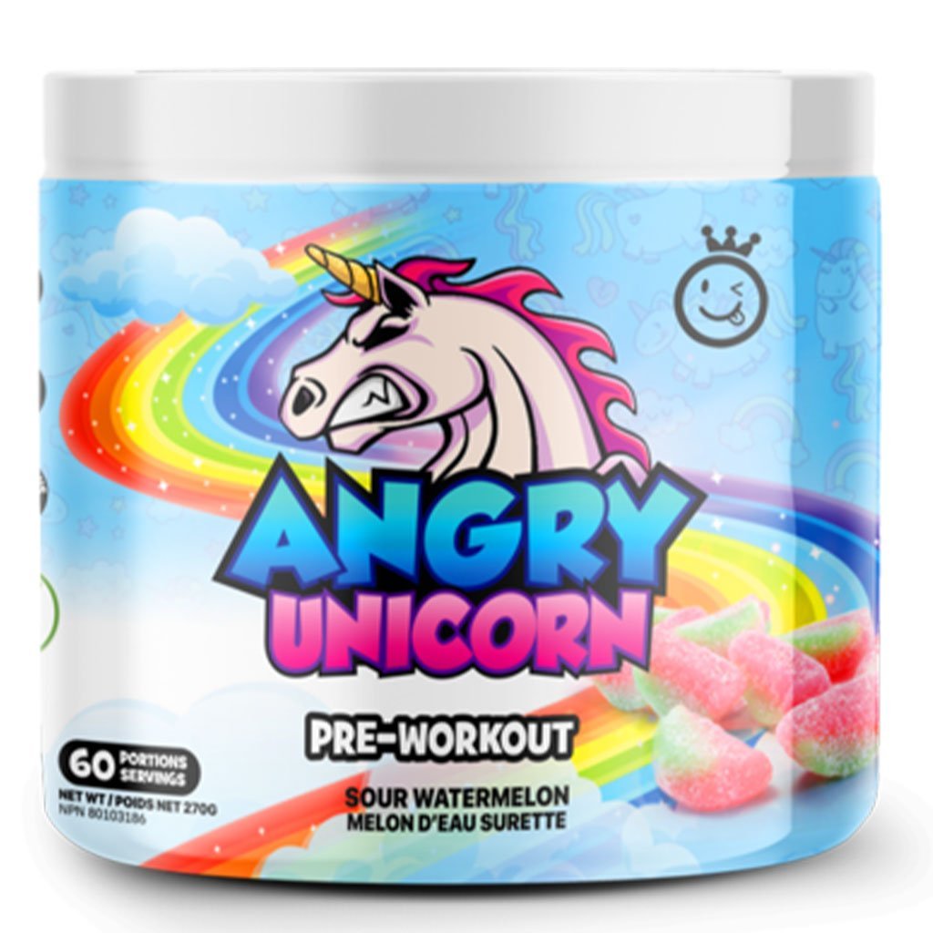 Yummy Sports ANGRY UNICORN, 60 Servings Sour Watermelon - SupplementSource.ca