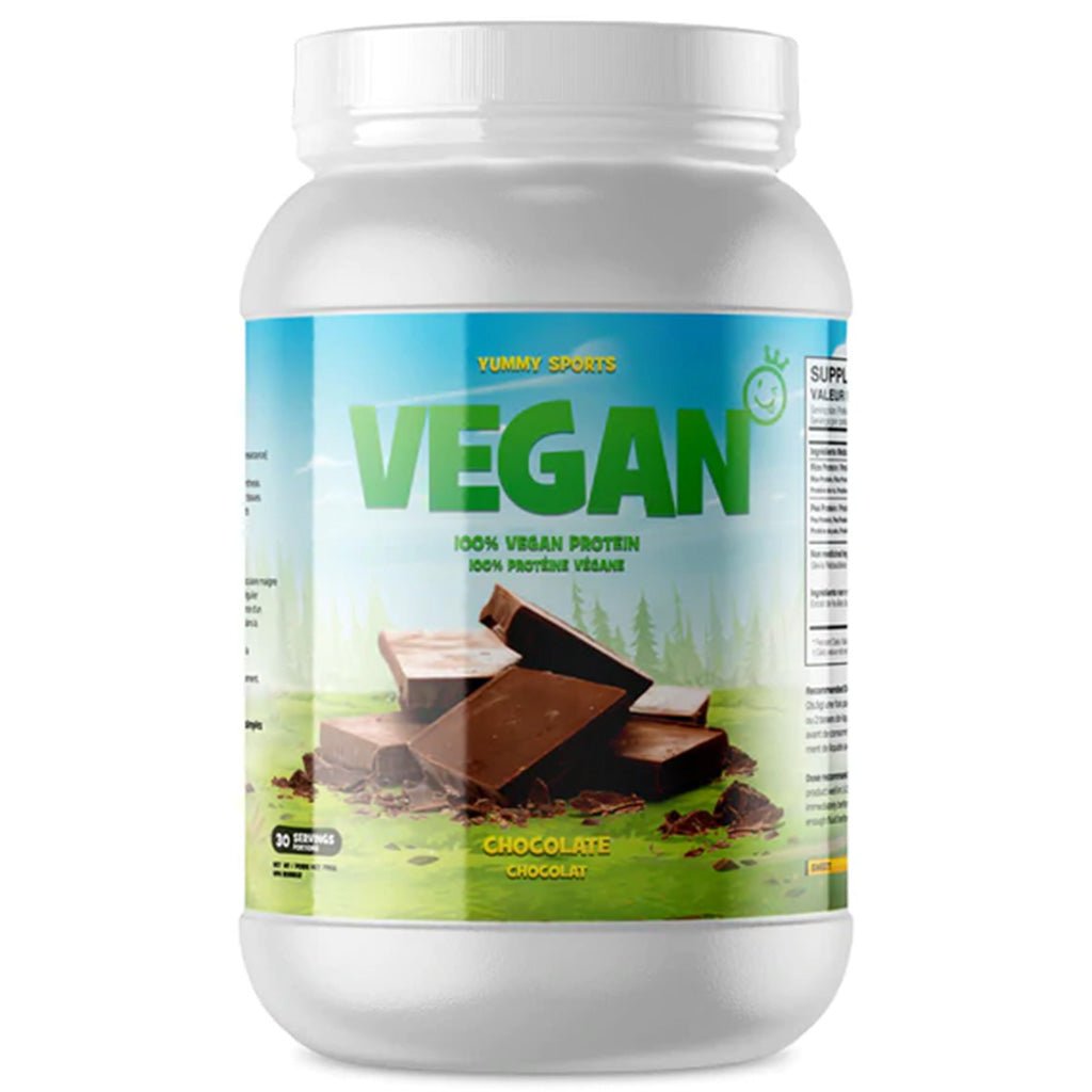 Yummy Sports Vegan Protein 30 Servings Chocolate - SupplementSource.ca