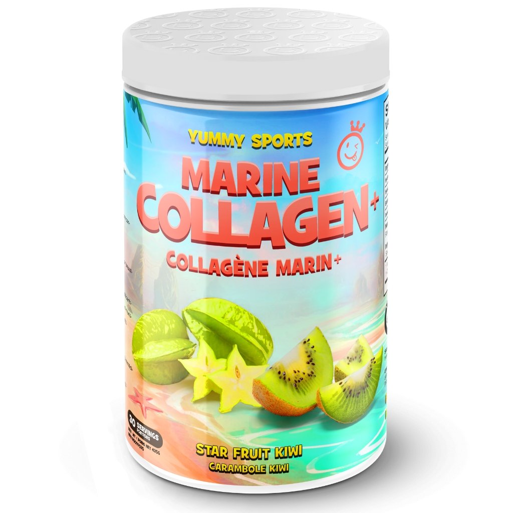 Yummy Sports Marine Collagen 30 Servings, Starfruit Kiwi Supplementsource.ca