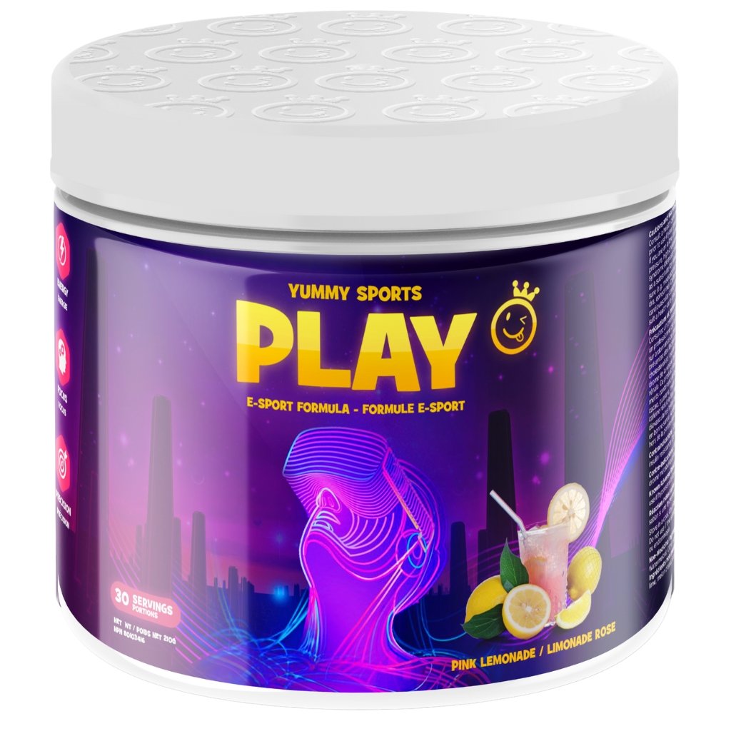 Yummy Sports Play 30 Servings Pink Lemonade Supplementsource.ca