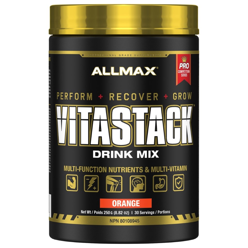 Allmax Vitastack Drink Mix 30 Servings Orange Supplementsource.ca