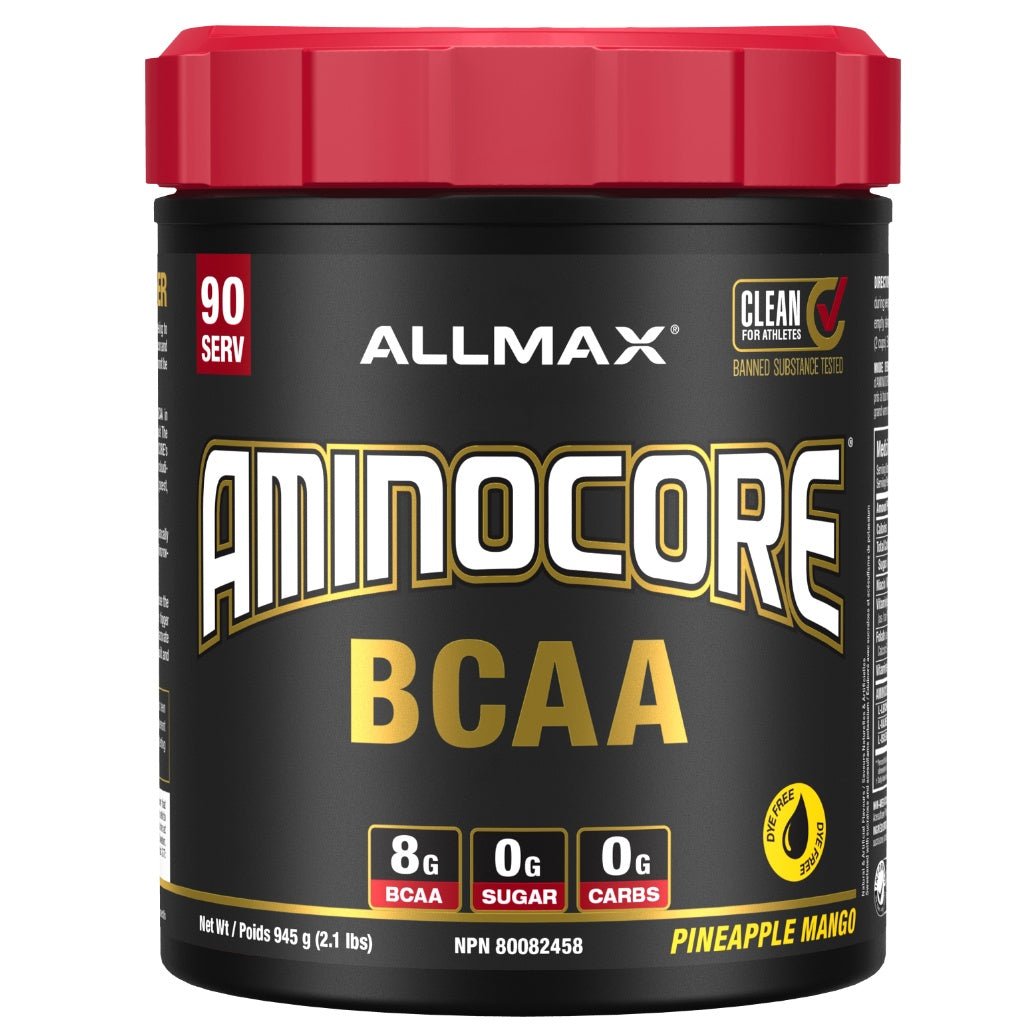 Allmax Aminocore BCAA 90 Servings Piineapple Mango - SupplementSource.ca