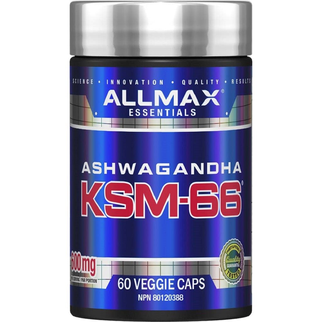 Allmax ASHWAGANDHA KSM-66, 60 Vcaps - SupplementSource.ca
