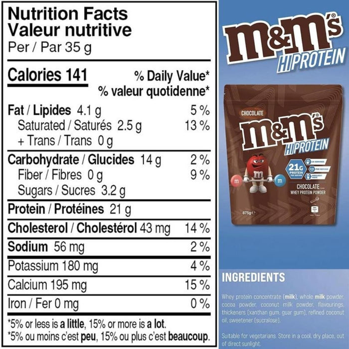 Mars Brand M&M's WHEY PROTEIN (25 Servings), 875g