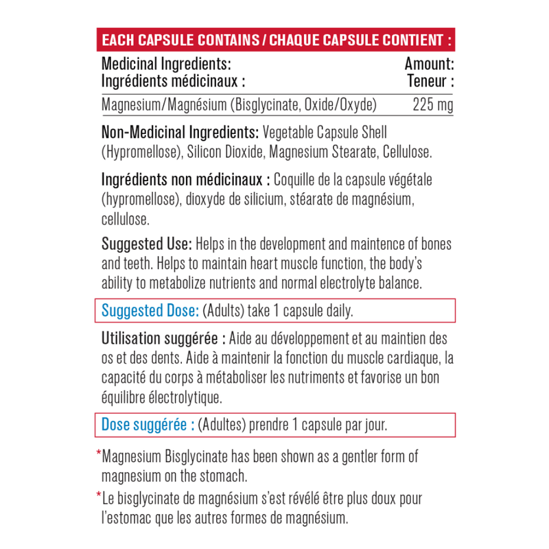 Progressive MAGNESIUM WITH BISGLYCINATE, 120 VCaps - SupplementSource.ca