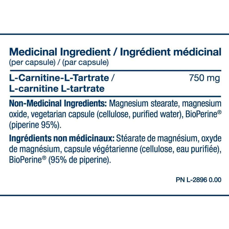 PVL CARNITINE 750mg, 90 VCaps